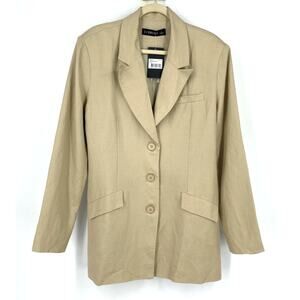 Lioness Tanis Blazer Dress Wheat Women's Large NWT